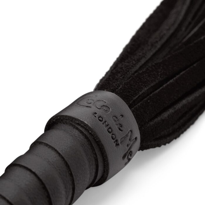 Coco de Mer Black Leather Small Flogger 02